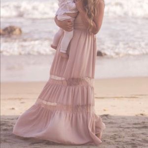 Chiffon flowy maxi dress